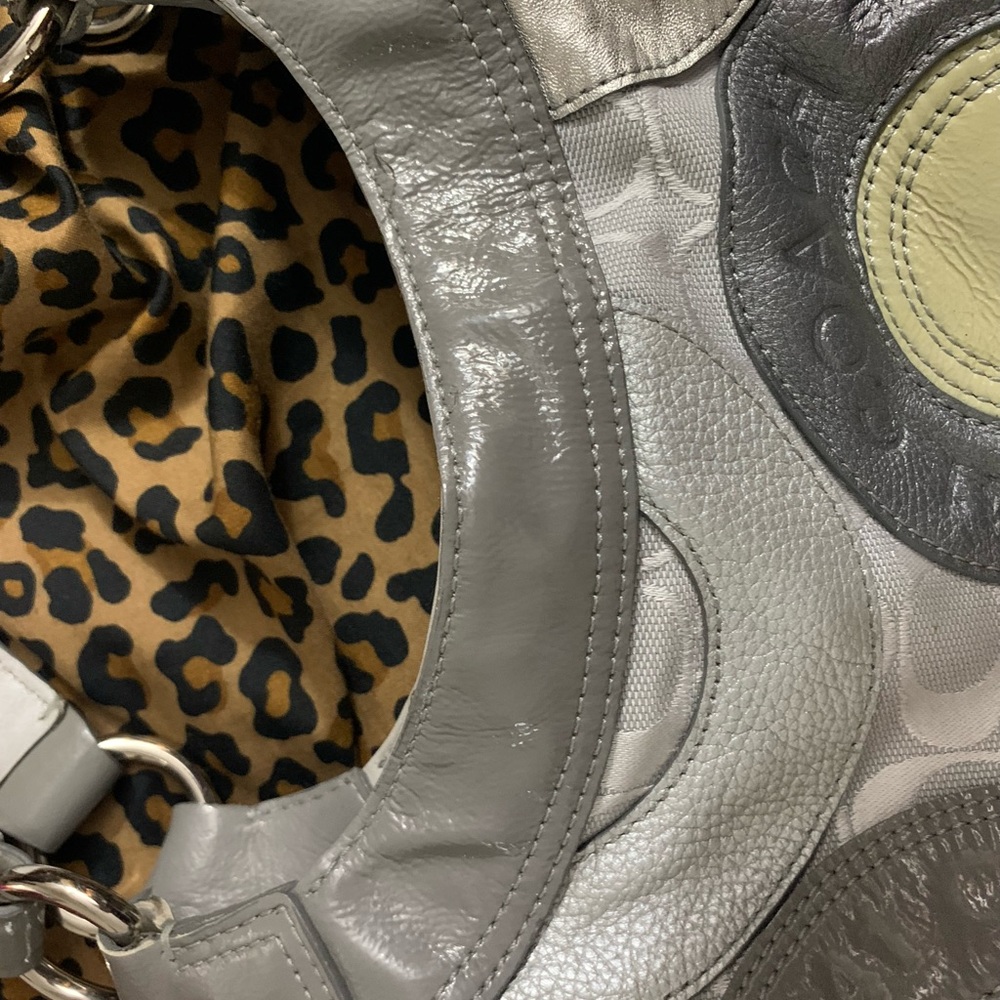 Kindly used Coach gray bag one minor flaw - Picture 12 of 16